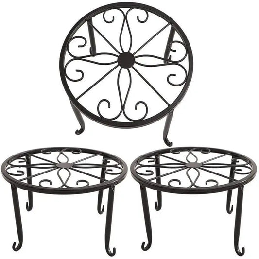 1pcs Heavy Duty Metal Rustproof Iron Plant Stand Indoor And Outdoor Simple European Flower Rack Flower Pot Planter Holder