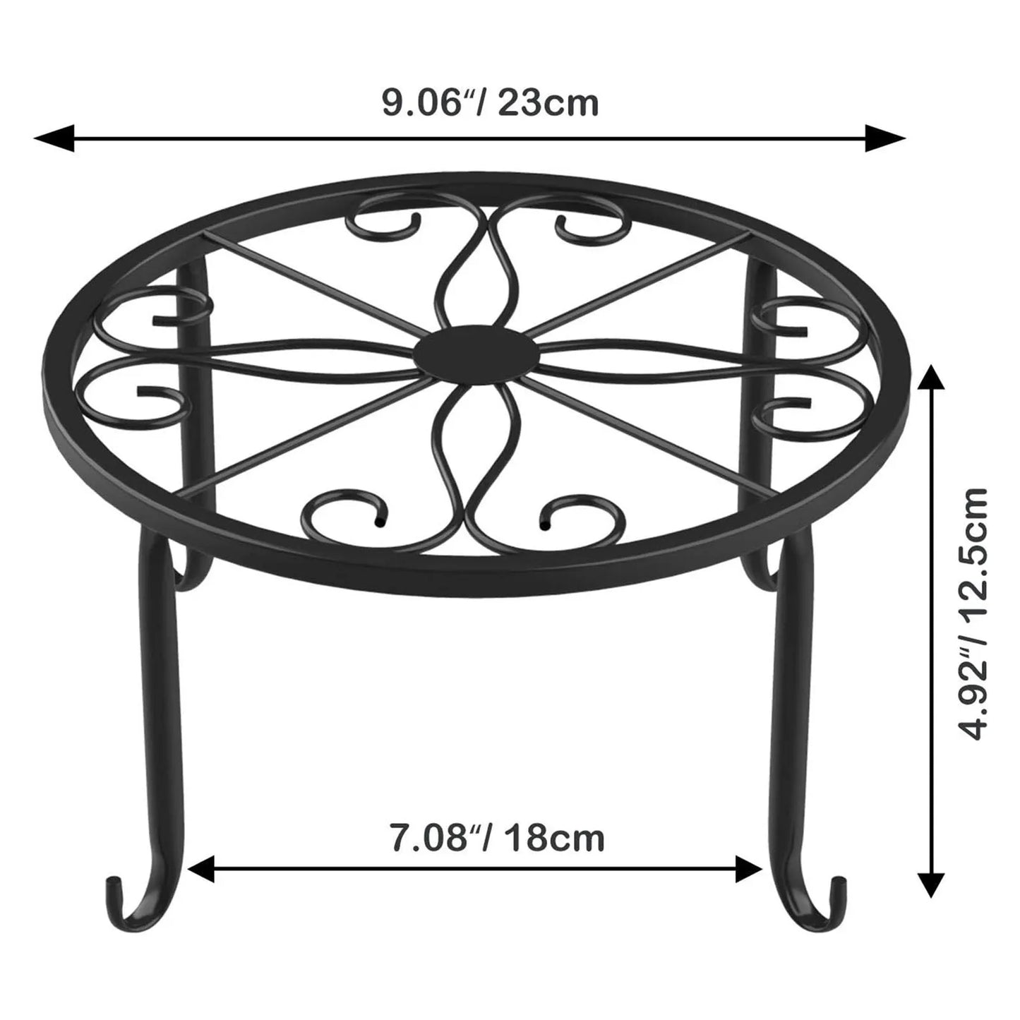 1pcs Heavy Duty Metal Rustproof Iron Plant Stand Indoor And Outdoor Simple European Flower Rack Flower Pot Planter Holder