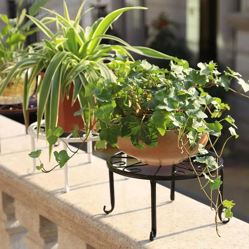 1pcs Heavy Duty Metal Rustproof Iron Plant Stand Indoor And Outdoor Simple European Flower Rack Flower Pot Planter Holder